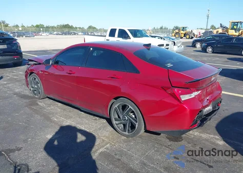 2023 Hyundai Elantra N Line z USA, uszkodzony, nr VIN KMHLR4AF3PU578864